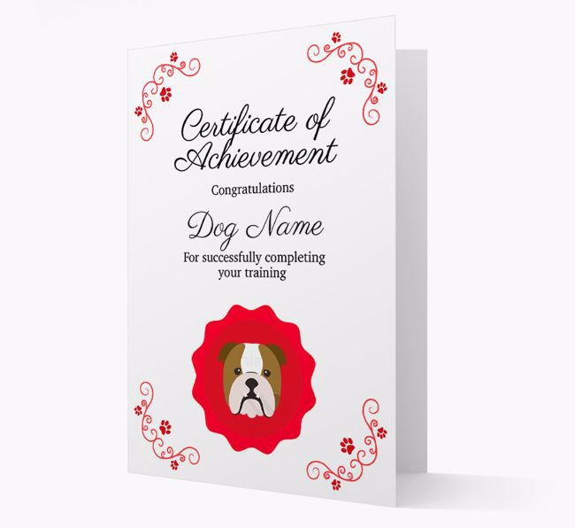 Graduation Certificate: Personalised {breedFullName} Card